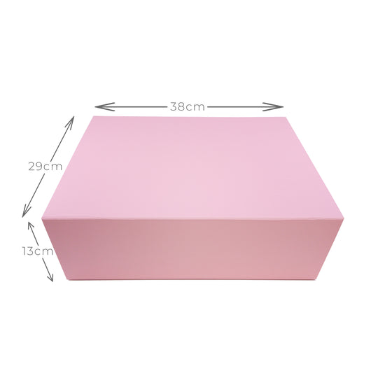 Extra Large Magnetic Folding Gift Box | Baby Pink Gift Box | ShredCo