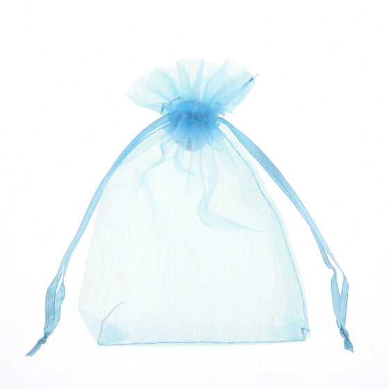 Blue Organza Bags - 7x9cm - ShredCo