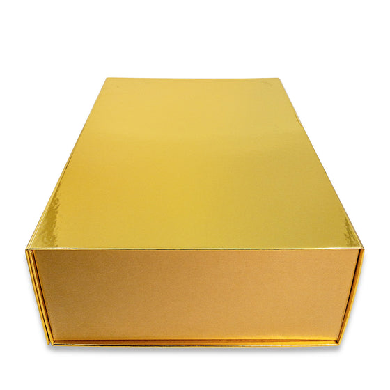 Extra Large Folding Gift Box - Gold - ShredCo