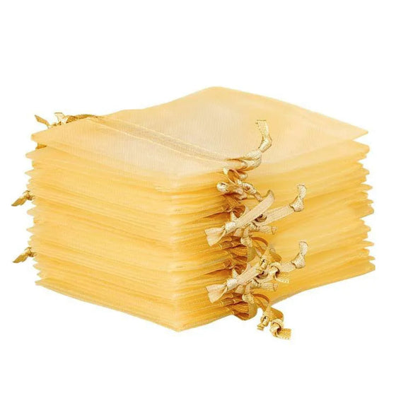 Gold Organza Bag - 7x9cm - ShredCo