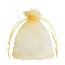  Gold Organza Bags - 7x9cm - ShredCo