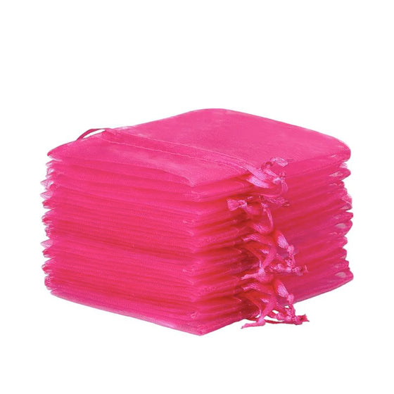 Pink Organza Bags - 7x9cm - ShredCo