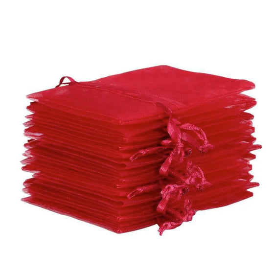 Red Organza Bag - 7x9cm - ShredCo
