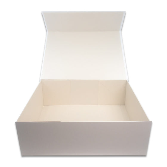 Extra Large Folding Gift Box | White Magnetic Gift Box | ShredCo