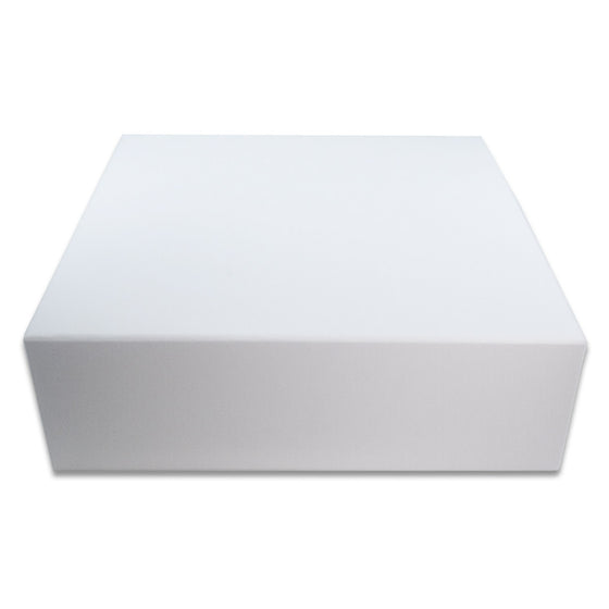 Extra Large Folding Gift Box - White - ShredCo