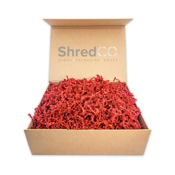 Zig Zag Shredded Paper - Red